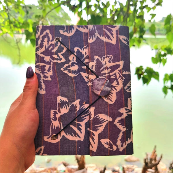 Buy Lafz - Upcycled Handloom Fabric Journal | Shop Verified Sustainable Notebooks & Notepads on Brown Living™