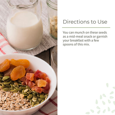 Seed Mix | Sunflower, Pumpkin, and Watermelon Seeds | Unroasted | 200g – Dried Fruits, Nuts & Seeds on Brown Living™. SKU: ESFSM0BG200. Img 4.