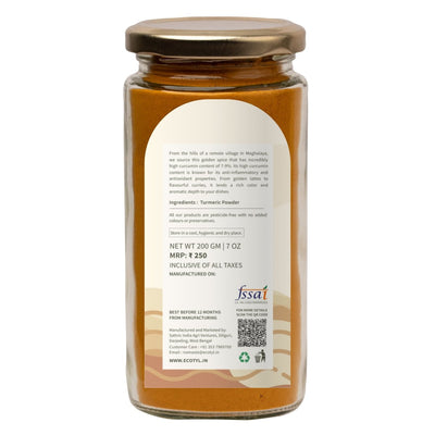 Lakadong Turmeric Powder for Strong Immunity | High Curcumin | 200g – Powder Drink Mixes on Brown Living™. SKU: ESFLT0BG200. Img 6.