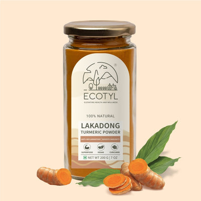 Lakadong Turmeric Powder for Strong Immunity | High Curcumin | 200g – Powder Drink Mixes on Brown Living™. SKU: ESFLT0BG200. Img 1.