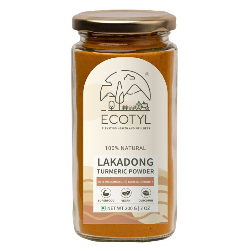 Buy Lakadong Turmeric Powder for Strong Immunity | High Curcumin | 200g | Shop Verified Sustainable Powder Drink Mixes on Brown Living™