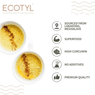 Lakadong Turmeric Powder for Strong Immunity | High Curcumin | 200g – Powder Drink Mixes on Brown Living™. SKU: ESFLT0BG200. Img 3.