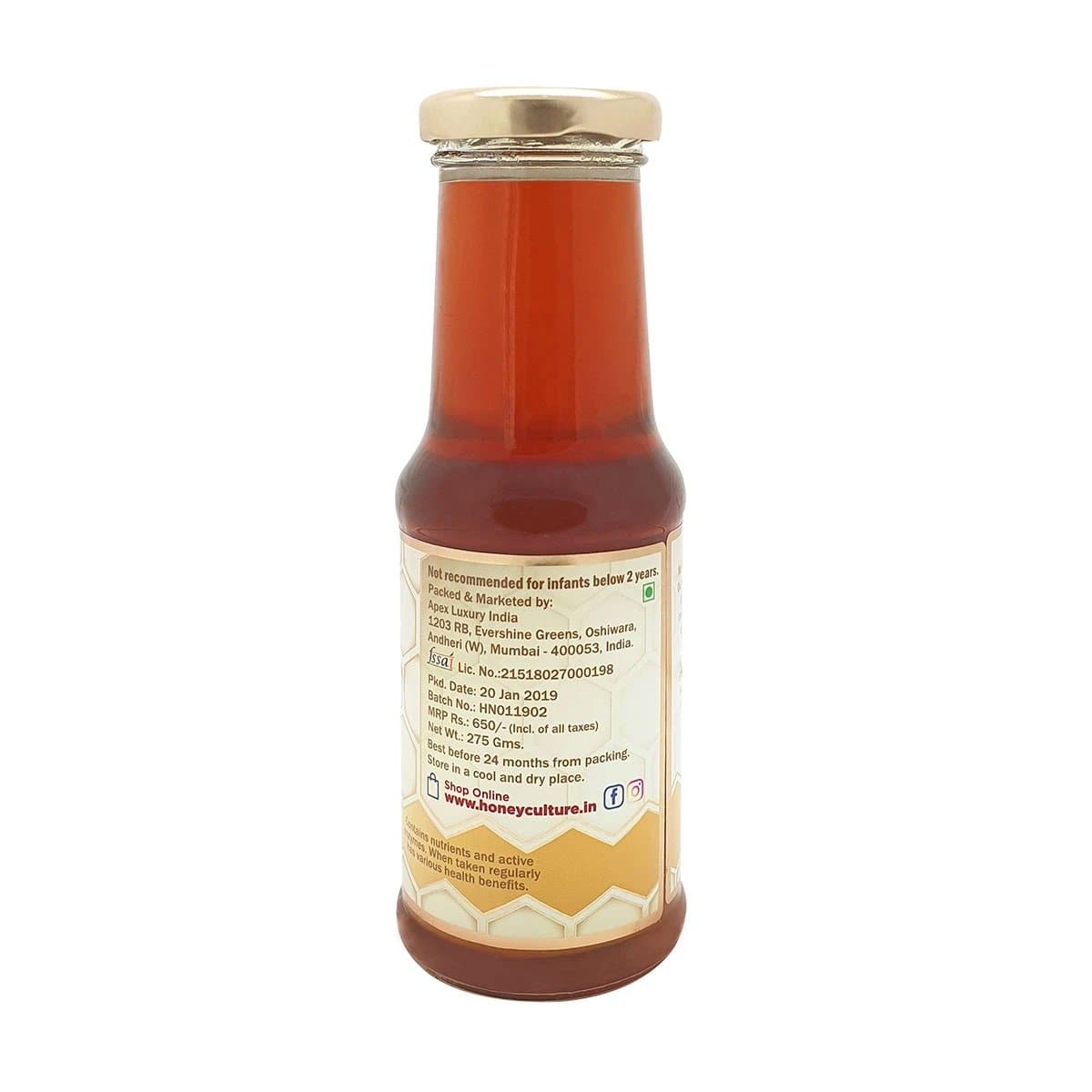 Lakkad Honey - Premium Rosewood Honey - 275g | Verified Sustainable by Brown Living™