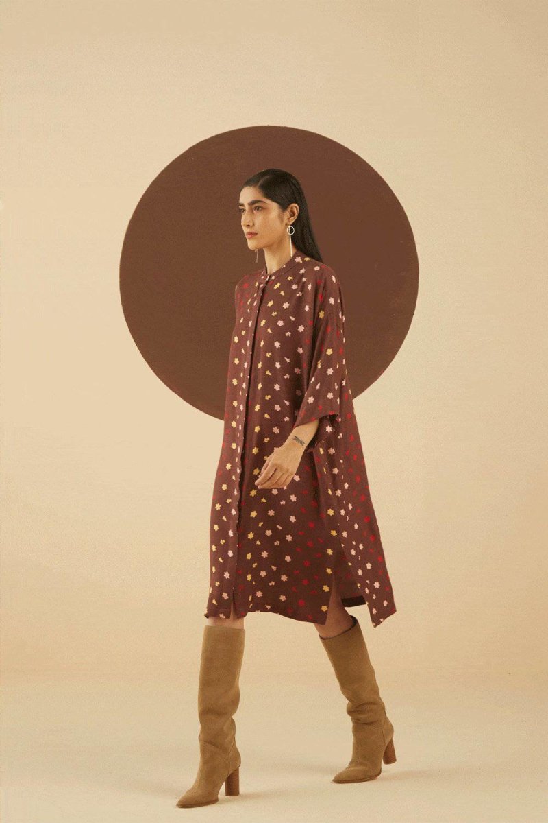 Buy Laurel Print Shirt dress | Shop Verified Sustainable Products on Brown Living