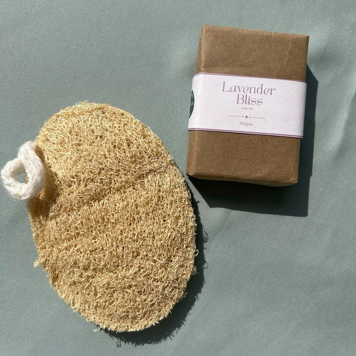 Lavender Bliss Goat Milk Soap Bar + Loofah Combo | Verified Sustainable by Brown Living™