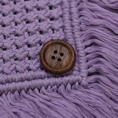 Lavender Macrame Mobile Sling Bag | Verified Sustainable by Brown Living™