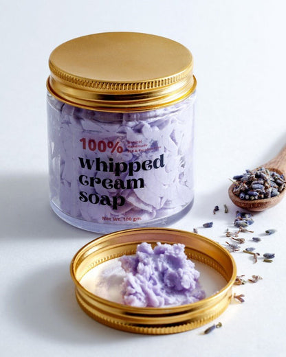 Lavender Purple Lavy Whipped Cream Soap and Body Wash - 100g | Verified Sustainable by Brown Living™