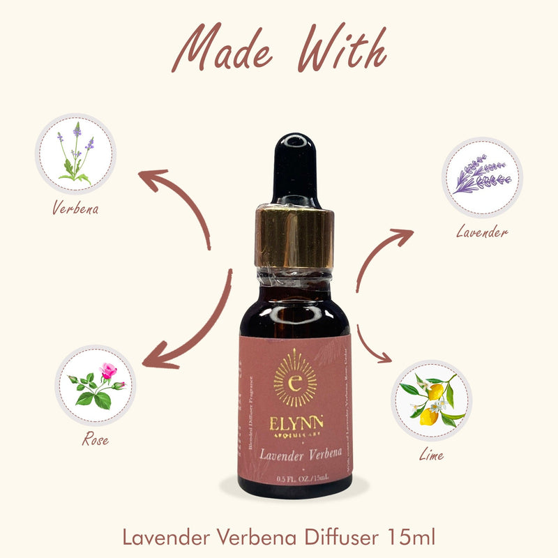 Lavender Verbena Diffuser Oil- 15 ml | Verified Sustainable Candles & Fragrances on Brown Living™