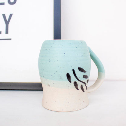 Leafy Blue Coffee Mug | Verified Sustainable by Brown Living™