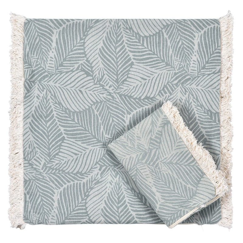 Leafy Serenity Printed Cushion Cover - Set of 2 | Verified Sustainable Covers & Inserts on Brown Living™