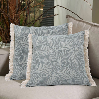 Leafy Serenity Printed Cushion Cover - Set of 2 | Verified Sustainable by Brown Living™