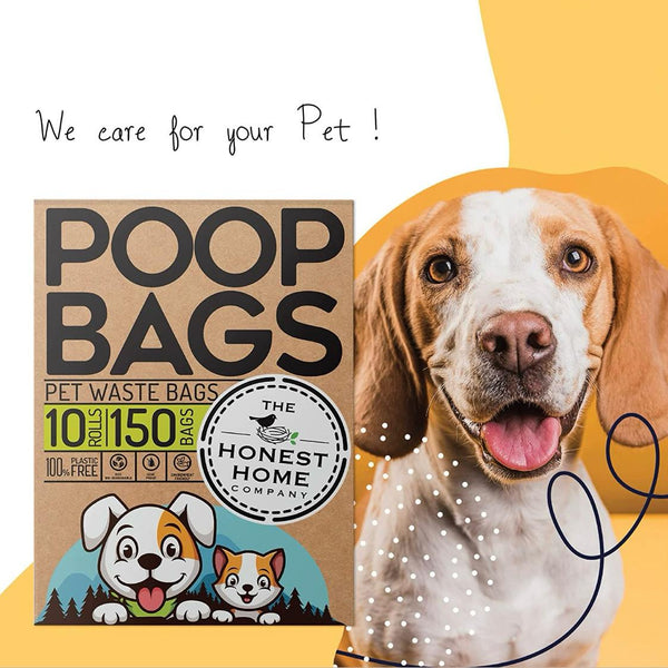 Leak-Proof Pet Waste Bags- 150 Bags (10 Rolls x 15 Bags) | Verified Sustainable Pet Cleaning Supplies on Brown Living™