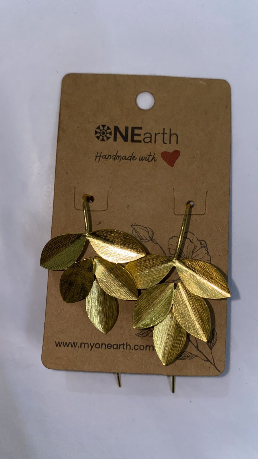 Leaves - Metal Earrings | Verified Sustainable by Brown Living™