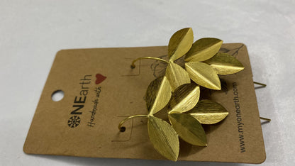 Leaves - Metal Earrings | Verified Sustainable by Brown Living™