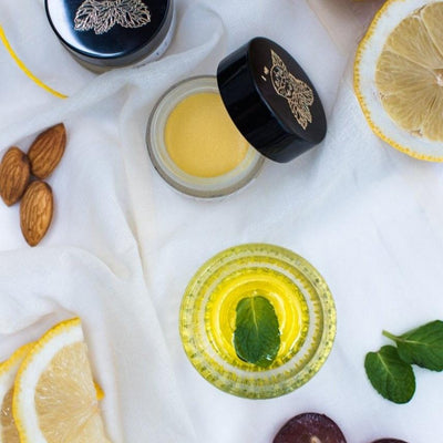 Lemon Mint Nourishing Lip Balm - 15g – Lip Balms on Brown Living™. SKU: 276 - 16608 - LMLB001. Img 2.