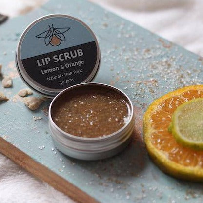 Lemon & Orange Lip Scrub 30g for Chapped and Discoloured Lips | Verified Sustainable by Brown Living™