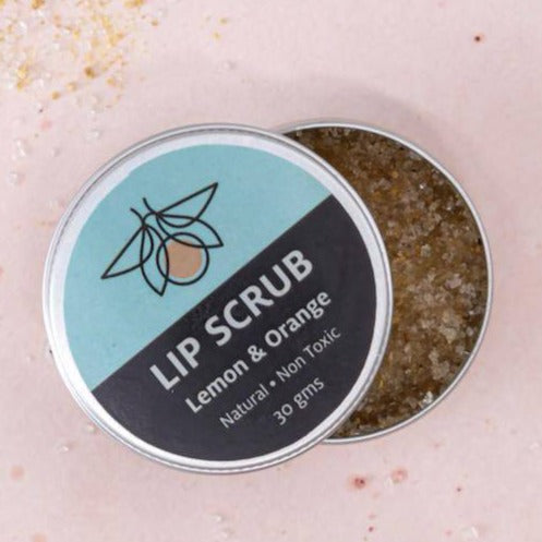 Buy Lemon & Orange Lip Scrub 30g for Chapped and Discoloured Lips | Shop Verified Sustainable Lip Scrub on Brown Living™