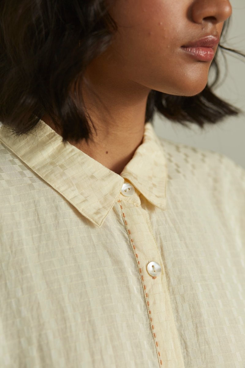 Buy Lemon Yellow Shirt | Womens Shirt | Shop Verified Sustainable Products on Brown Living