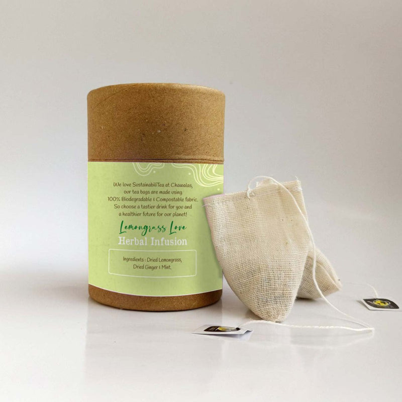 Buy Lemongrass Love Herbal Tea |Tea Bags - 18gms | Shop Verified Sustainable Tea on Brown Living™