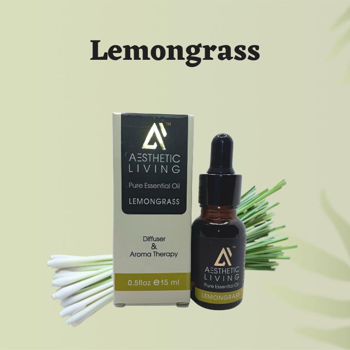 Lemongrass Pure Essential Oil 15 ml | Verified Sustainable by Brown Living™