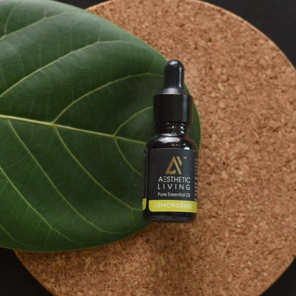 Lemongrass Pure Essential Oil 15 ml | Verified Sustainable by Brown Living™