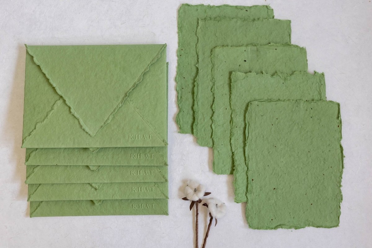 Let Your Words Bloom - Sage Green / Plantable Card & Envelope – Greeting & Note Cards on Brown Living™. SKU: 172 - 2907 - 365 - SR0021. Img 3.