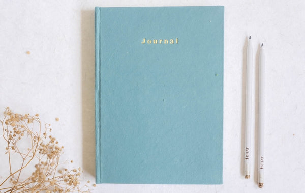 Buy Let's Create Tangible Memories - Dusty Blue / Journal + Sandook | Shop Verified Sustainable Products on Brown Living