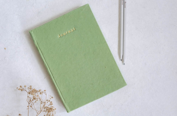 Buy Let's Create Tangible Memories - Sage Green / Journal + Sandook | Shop Verified Sustainable Products on Brown Living