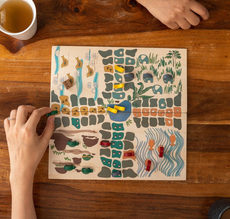 Let's Ludo- Wooden Jungle Ludo | Verified Sustainable Learning & Educational Toys on Brown Living™