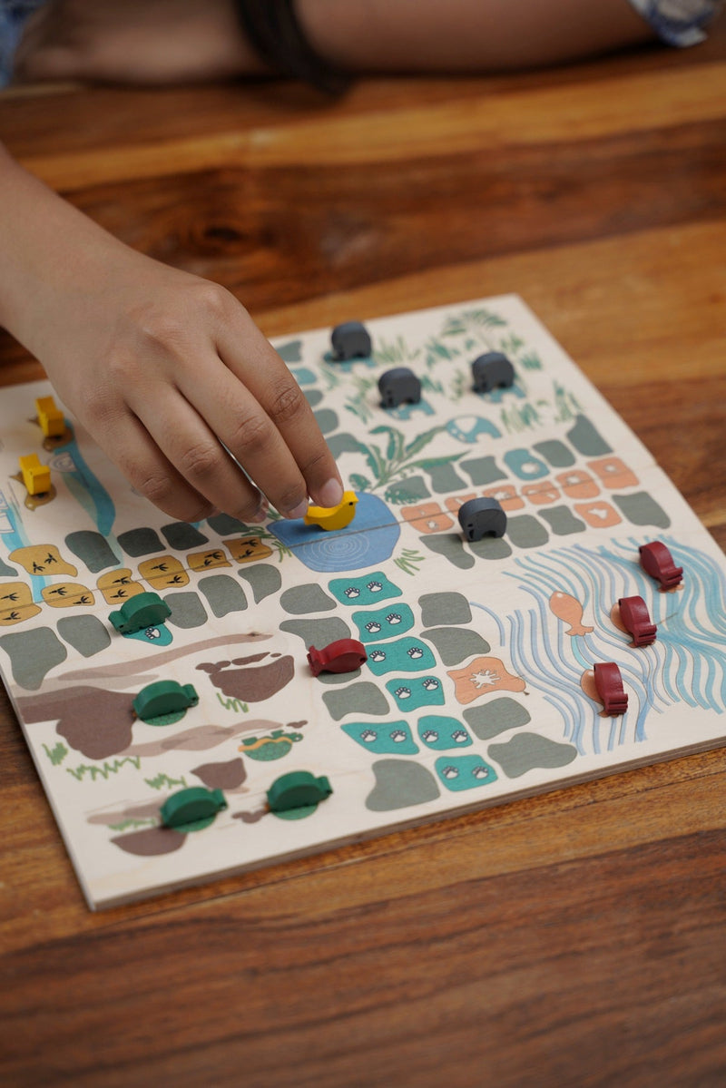Let's Ludo- Wooden Jungle Ludo | Verified Sustainable Learning & Educational Toys on Brown Living™