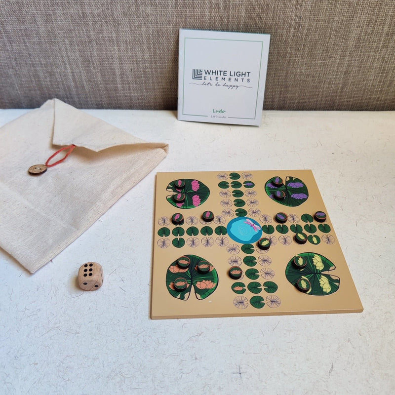 Let's Ludo- Wooden Miniature Ludo | Verified Sustainable Learning & Educational Toys on Brown Living™