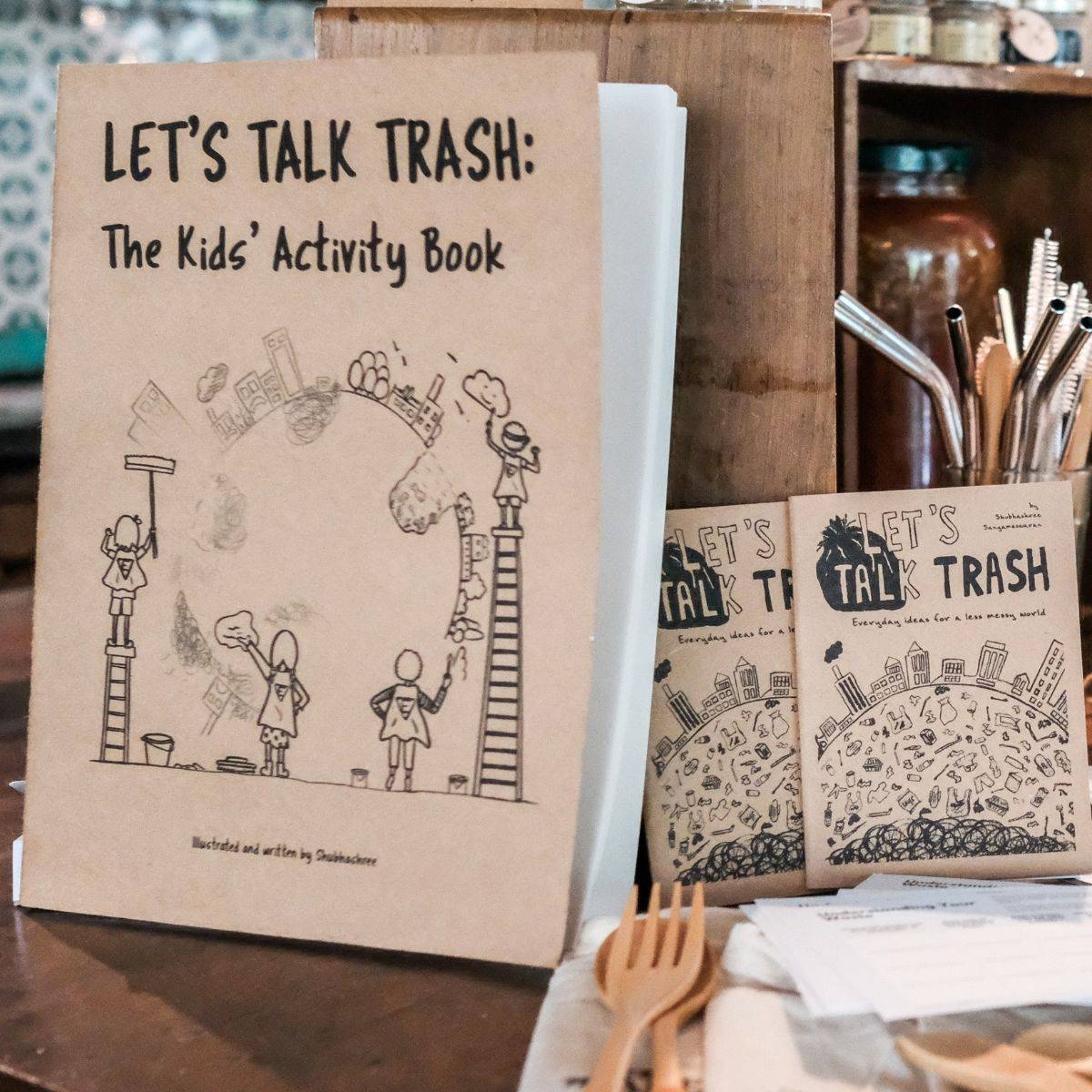 Let's Talk Trash Illustrated Handbook + Activity Book Combo | Verified Sustainable by Brown Living™