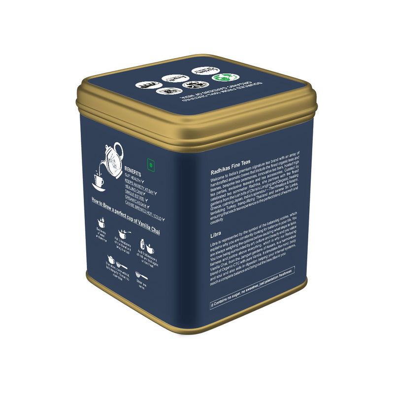 Buy Libra Vanilla Chai | Zodiac Tea Collection | 50 g | Shop Verified Sustainable Tea on Brown Living™