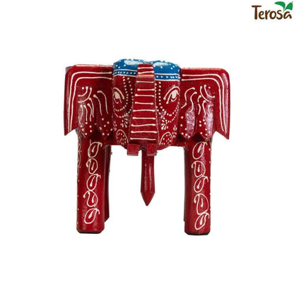 Li'l Elph Side Table or Stool - Hand - painted Furniture Decorative - Vibrant - Multicolour | Verified Sustainable by Brown Living™