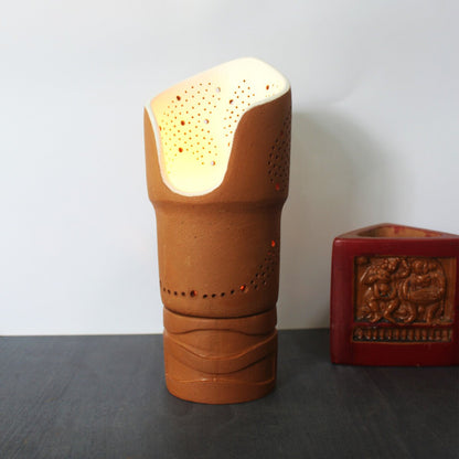 Lily Handmade Candle Holder with Free Soywax Tealight | Verified Sustainable by Brown Living™