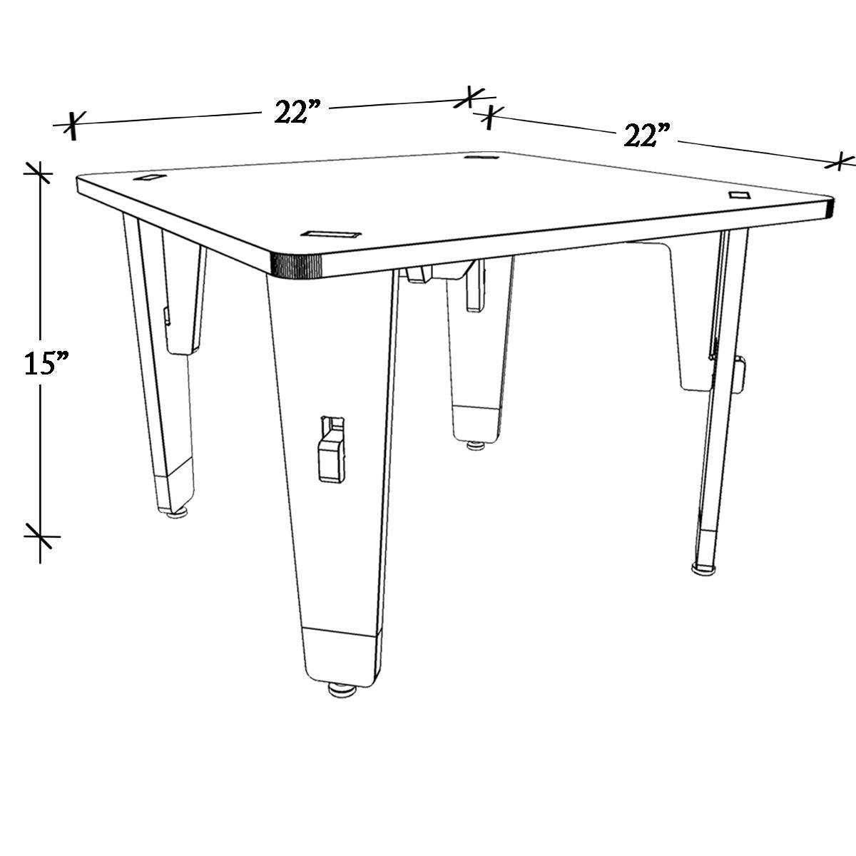 Lime Fig Wooden Table - 15 inches | Verified Sustainable by Brown Living™