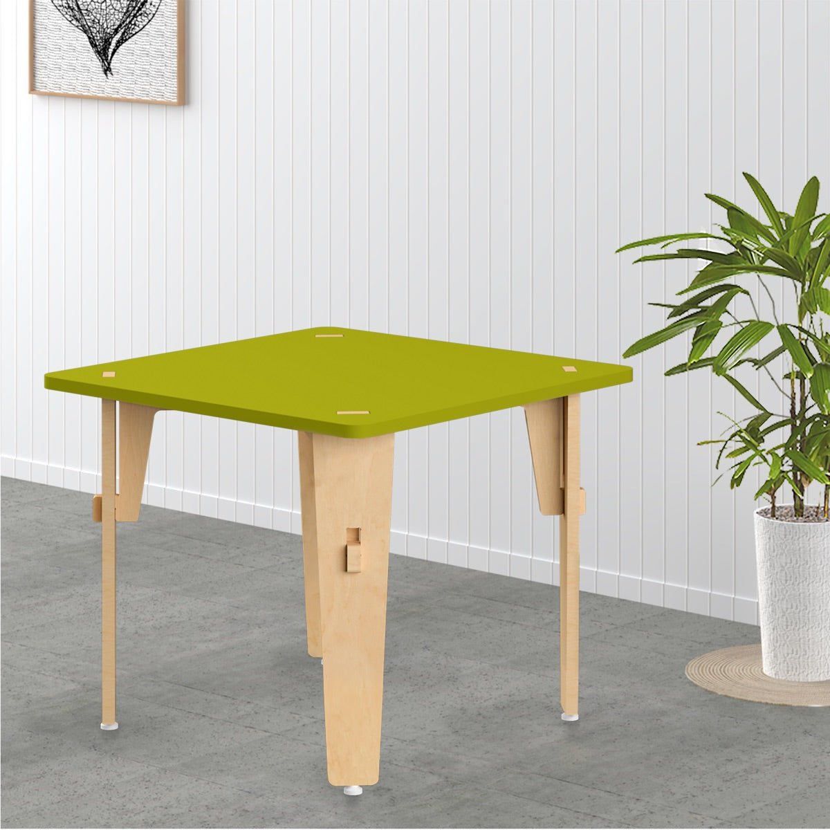 Lime Fig Wooden Table - 18 inches | Verified Sustainable by Brown Living™