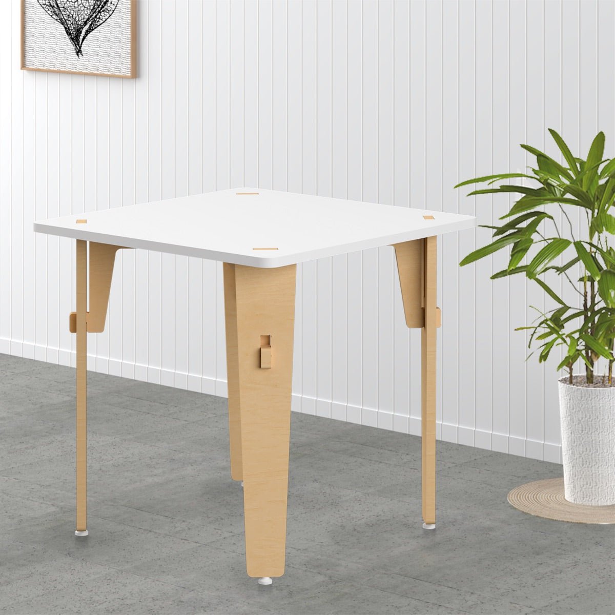 Lime Fig Wooden Table - 21 inches | Verified Sustainable by Brown Living™