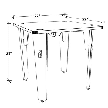 Lime Fig Wooden Table - 21 inches | Verified Sustainable by Brown Living™