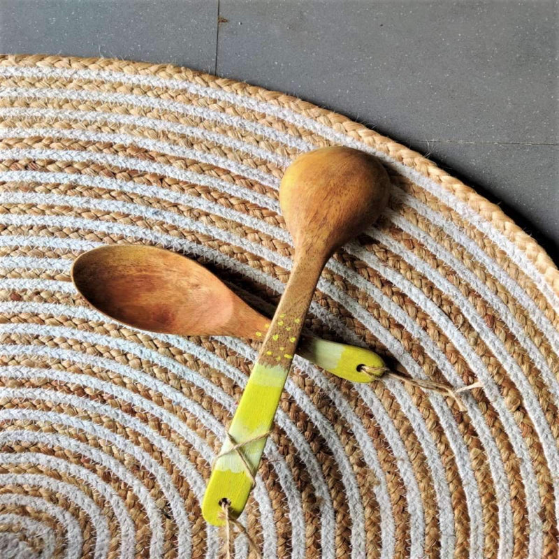 Buy Lime N Lemons Cooking Spoons - Set of 2 | Shop Verified Sustainable Kitchen Tools on Brown Living™
