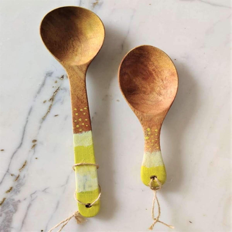 Buy Lime N Lemons Cooking Spoons - Set of 2 | Shop Verified Sustainable Kitchen Tools on Brown Living™