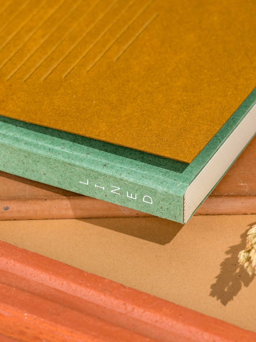 Lined Gridbook | 300 gsm blended banana fibre paper | Verified Sustainable by Brown Living™