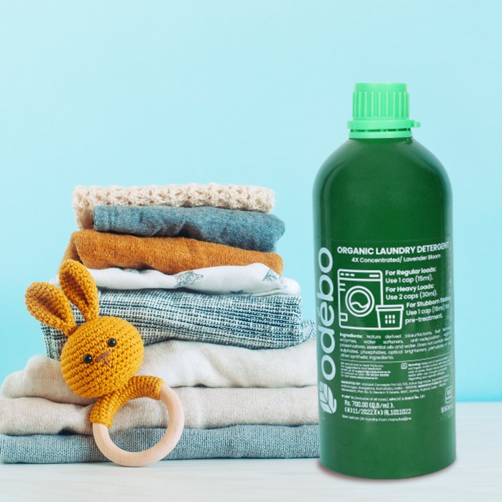 Laundry detergent | 55 loads | Under ₹8 per wash | 850ml | Verified Sustainable by Brown Living™