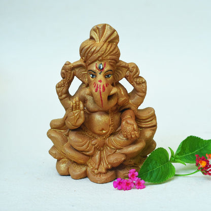 Little Ganesh Gift - Pack 2 | Combo Pack Puja Idol Kit | Verified Sustainable by Brown Living™