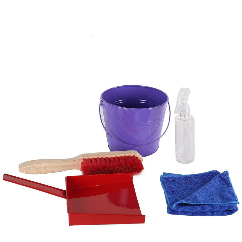 Buy Little Helpers Squeaky Clean - Real Cleaning Kit For Kids - 5 Piece Set | Wooden & Metal | Shop Verified Sustainable Products on Brown Living