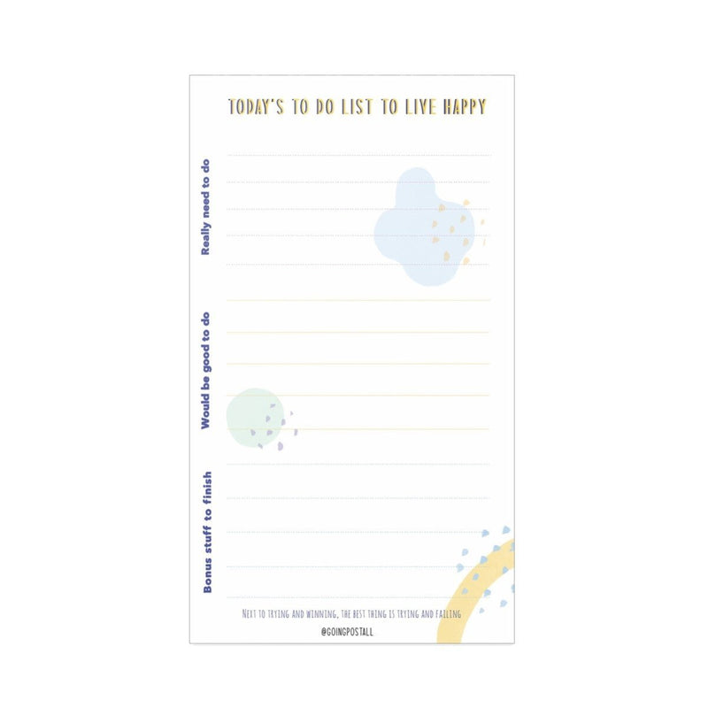 Buy Live Happy Notepad | Shop Verified Sustainable Notebooks & Notepads on Brown Living™