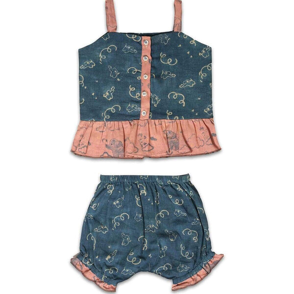 Buy Lizzie Jhabla Set For Girls | Shop Verified Sustainable Kids Daywear Sets on Brown Living™