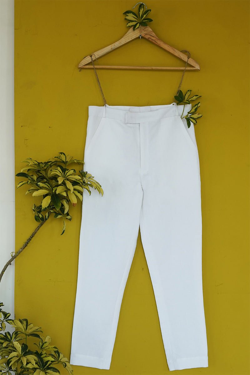 Buy Luca Basic Slim-fit Trousers | Shop Verified Sustainable Products on Brown Living