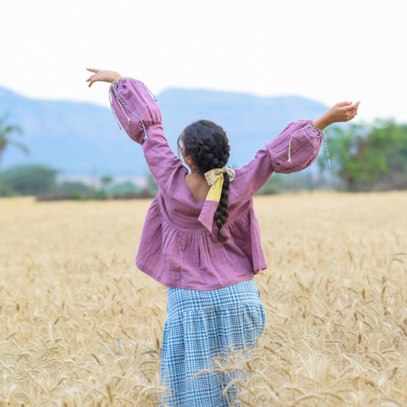 Buy Luna - Organic Cotton Flared Top | Shop Verified Sustainable Womens Top on Brown Living™