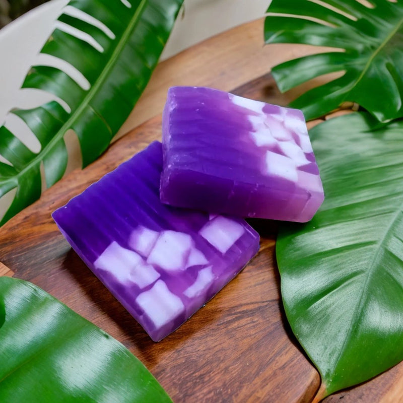 Buy Lush Lavender handmade Luxury Soap bar with Glycerin and Lavender Essential Oil | Shop Verified Sustainable Body Soap on Brown Living™